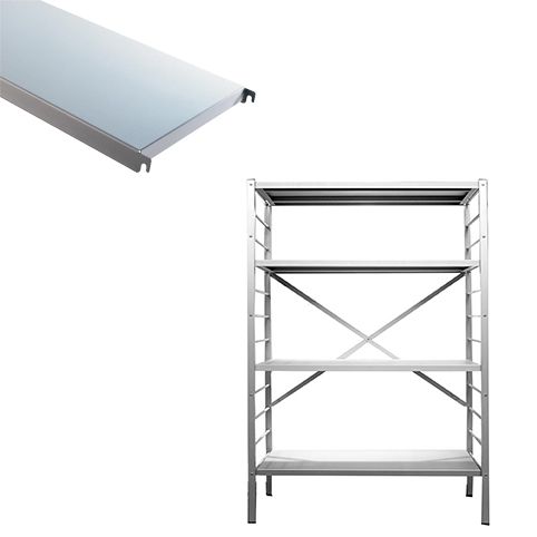 Elément de base 4 tablettes en aluminium