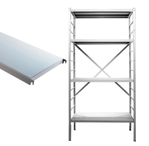 Elément de base 4 tablettes en aluminium