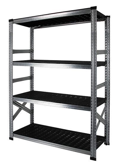 Elément de base 4 tablettes en plastique noir