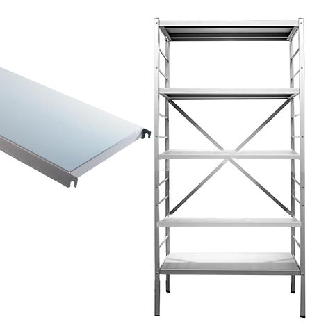 Elément de base 5 tablettes en aluminium
