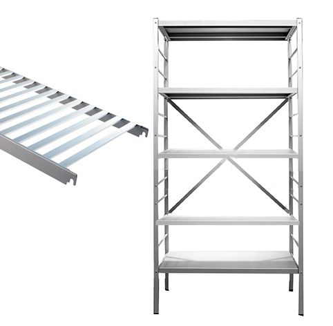 Elément de base 5 tablettes grillagées