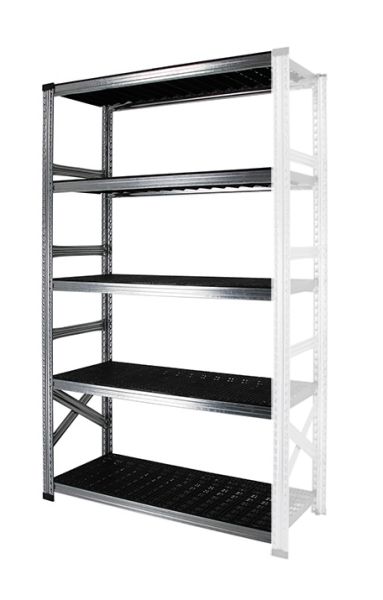 Elément suivant 5 tablettes en plastique noir