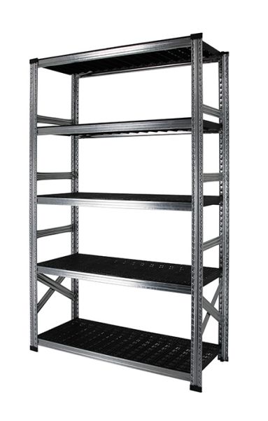 Elément de base 5 tablettes en plastique noir