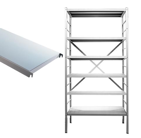 Elément de base 6 tablettes en aluminium