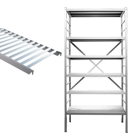 Elément de base 6 tablettes grillagées