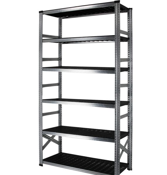 Elément de base 6 tablettes en plastique noir