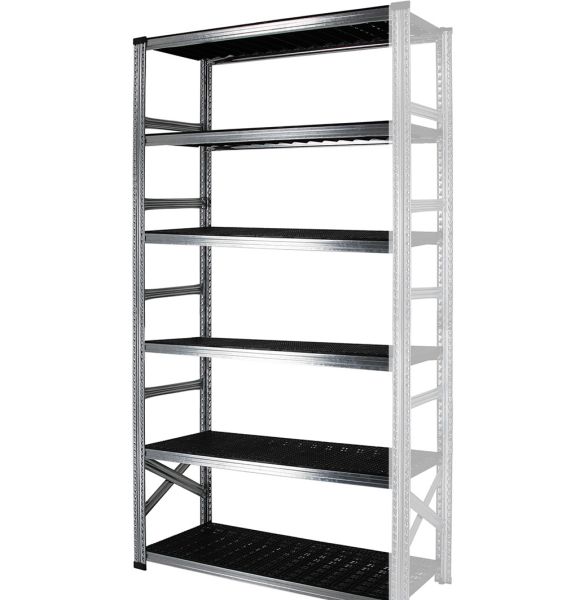 Elément suivant 6 tablettes en plastique noir