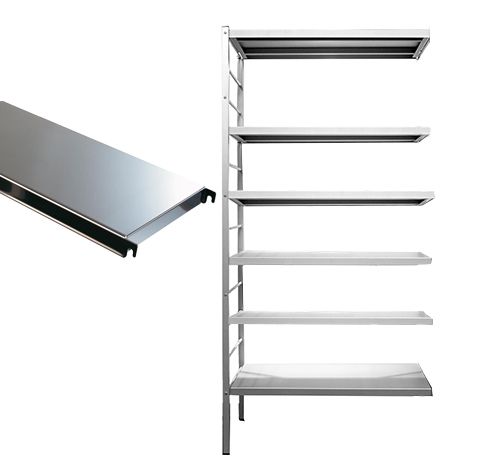 Elément suivant 6 tablettes en acier inoxydable