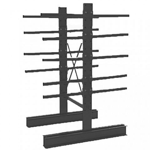Elément de base Double face - pied + 5 bras portants
