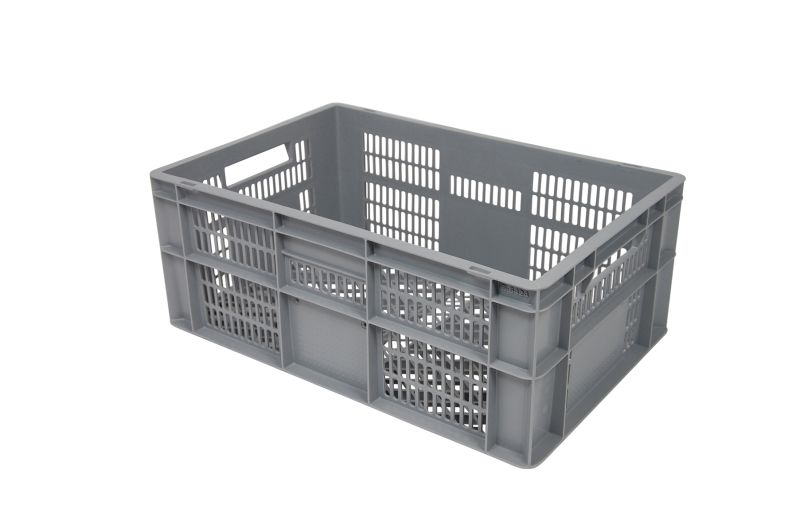 Bacs Euronorm 600x400x240, fond et cotés ajourés