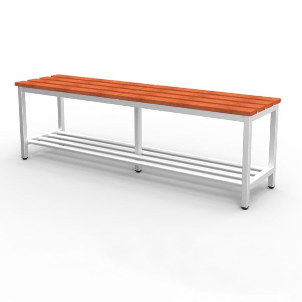 Banc avec lattes en hêtre massif. 450x350x1500 mm (HxPxL).