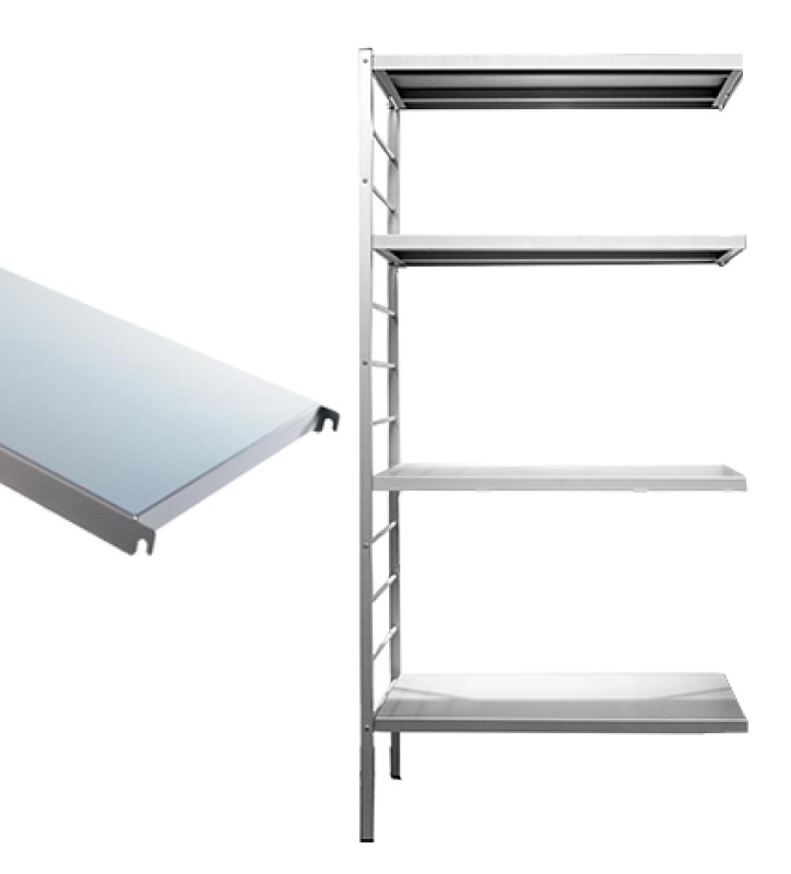 4 tablettes en aluminium