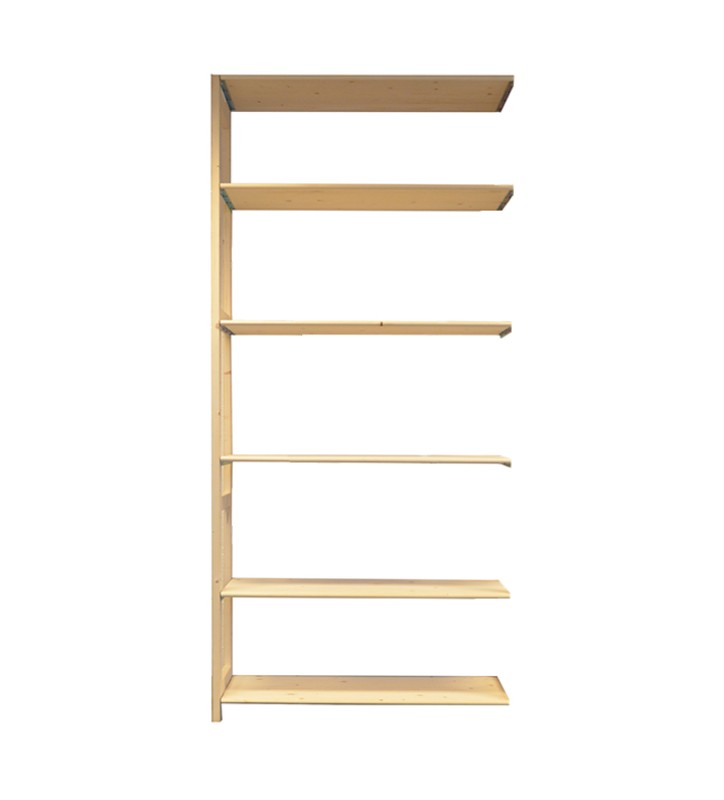 6 tablettes en bois A+