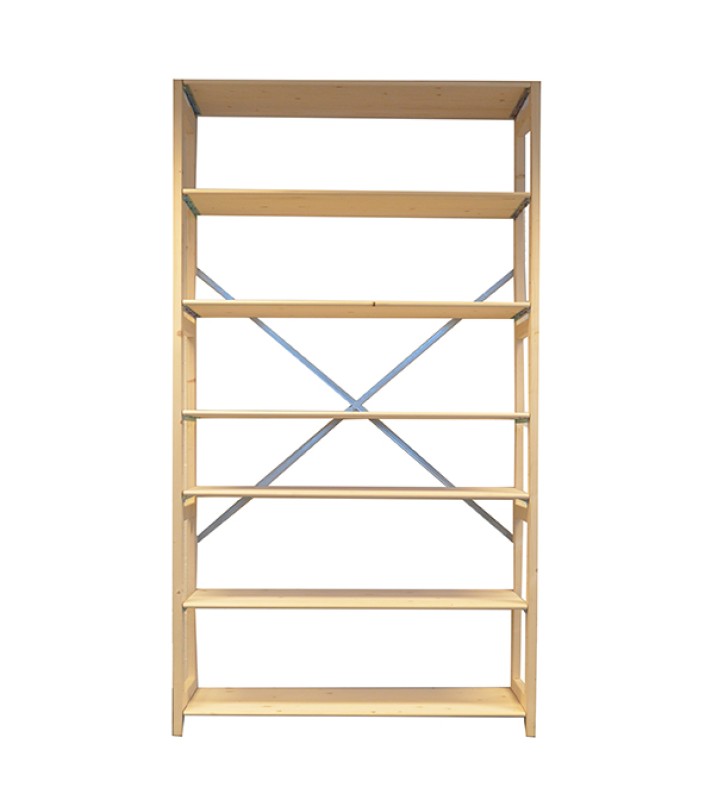 7 tablettes en bois A+