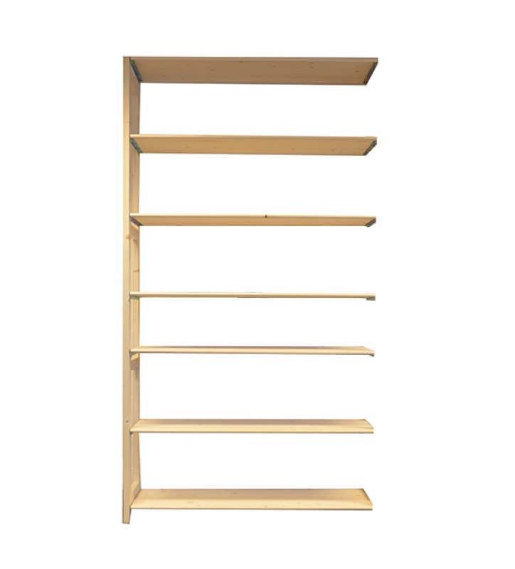 7 tablettes en bois A+