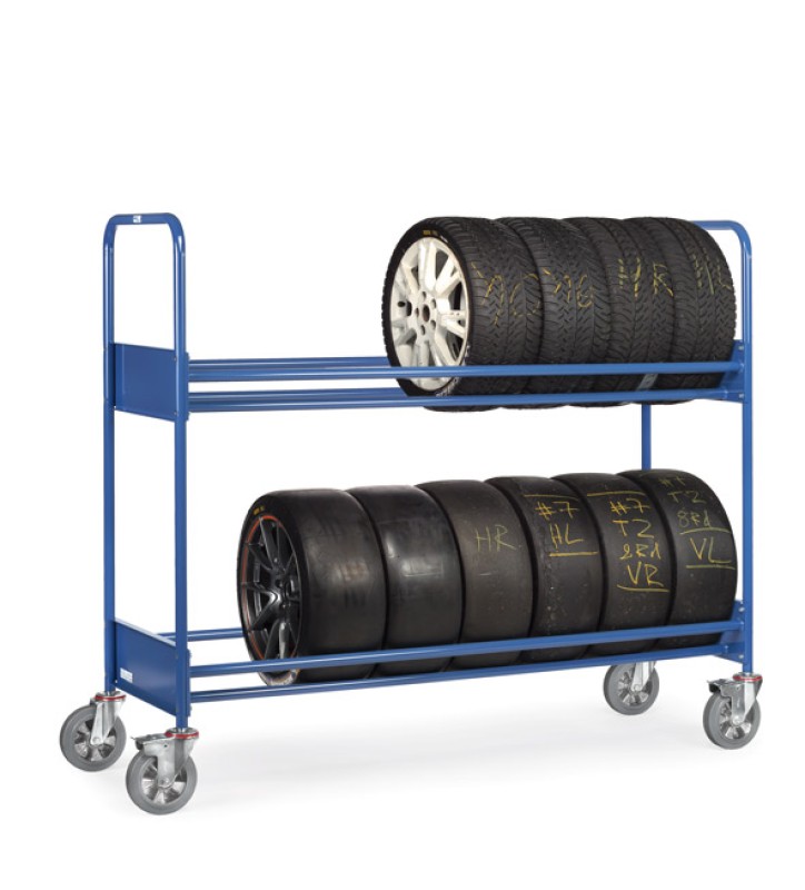 Chariot pour pneus - dimensions utiles 1860x618 mm