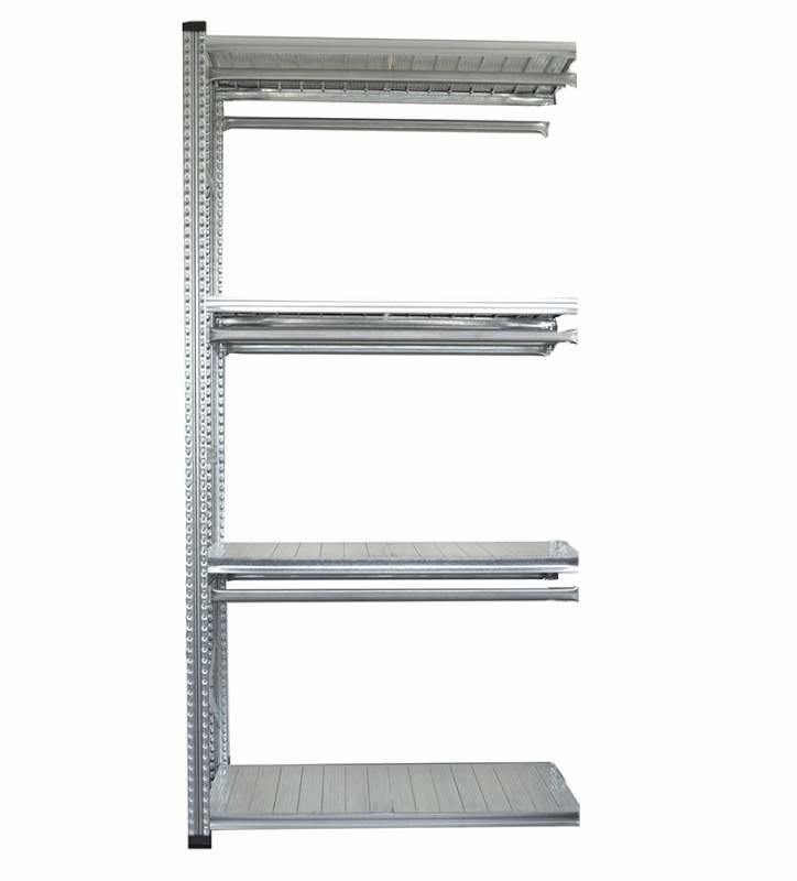 Suspension latérale double.
3 niveaux de barres de confection
4 niveaux de tablettes