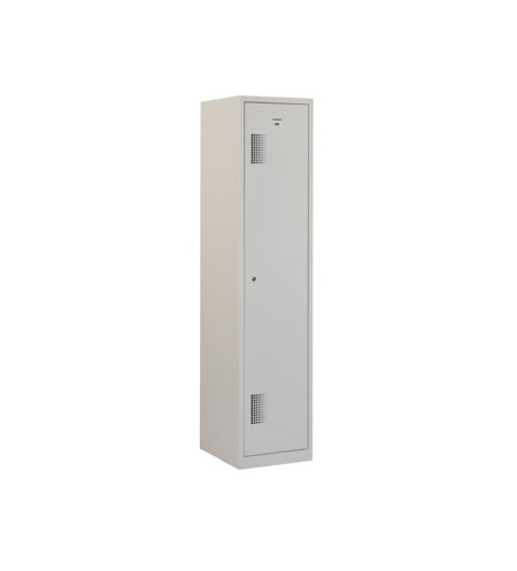Vestiaire industrie propre/sale, 1 porte, corps gris, porte grise