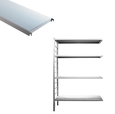 Aanbouwrek 4 aluminium legborden
