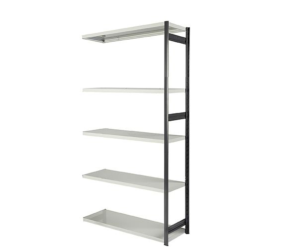 Aanbouwrek 5 legborden epoxy gelakt