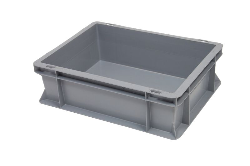 Euronormbak 400x300x120, bodem en zijwanden gesloten