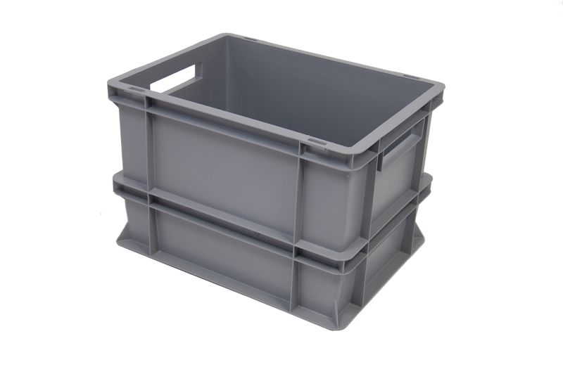 Euronormbak 400x300x270, bodem en zijwanden gesloten