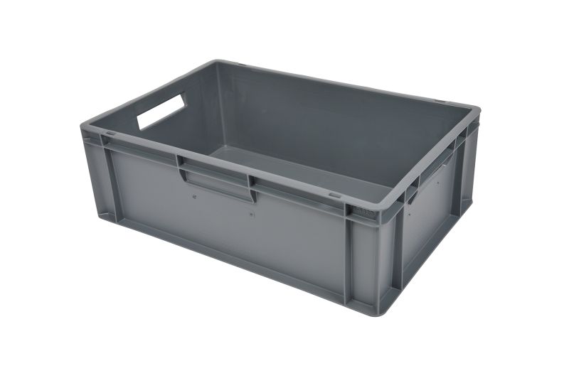 Euronormbak 600x400x200, bodem en wanden gesloten, bolle bodem