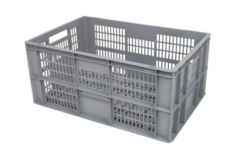 Euronormbak 600x400x270, bodem en zijwanden open