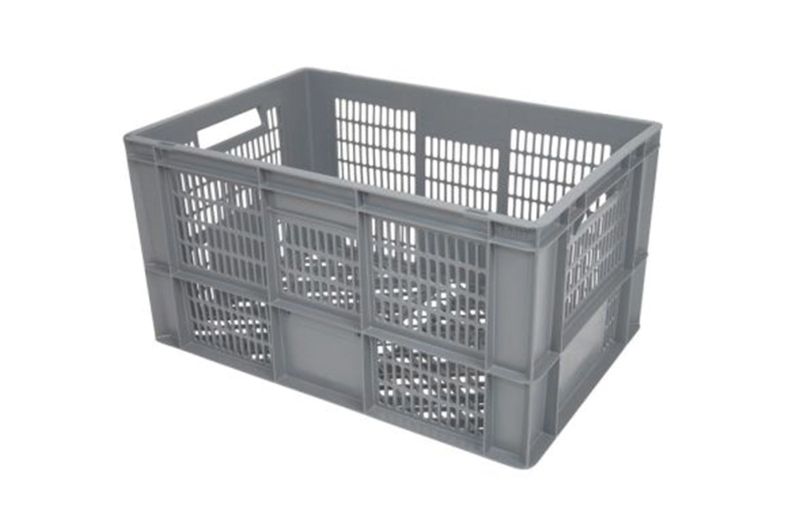 Euronormbak 600x400x320, bodem en zijwanden open