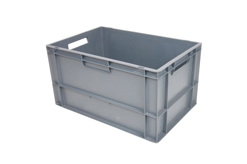Euronormbak 600x400x320, bodem en wanden gesloten, bolle bodem