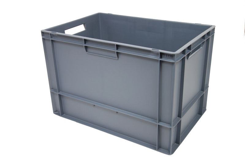 Euronormbak 600x400x400, bodem en wanden gesloten, bolle bodem