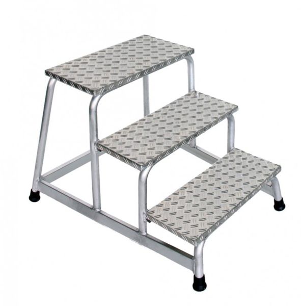 Plateautrap - 3 treden - werkhoogte 2600 mm