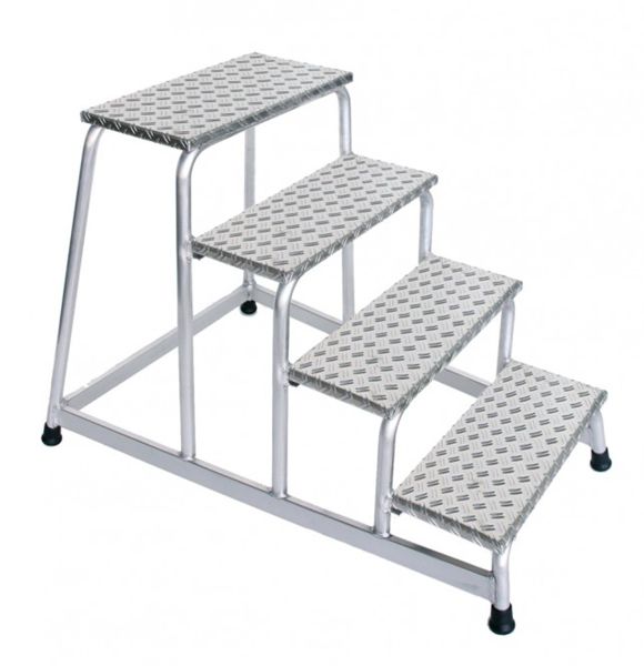 Plateautrap - 4 treden - werkhoogte 2800 mm